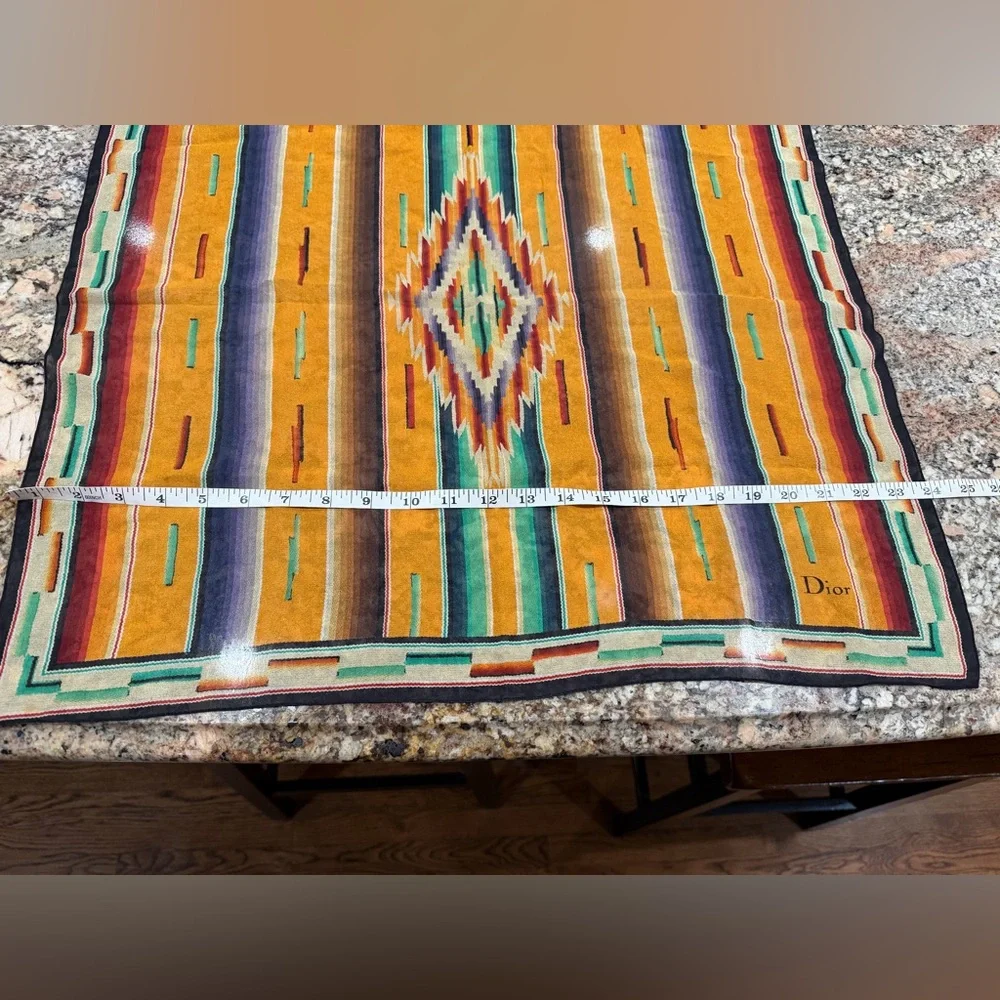 Dior Aztec Silk Scarf